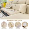 Solid Spandex Sofa Sectional Covers Elastic Breathable Sofa Cushion Cover for Living Room Chaise Longue Sofa Slipcover Home Pets