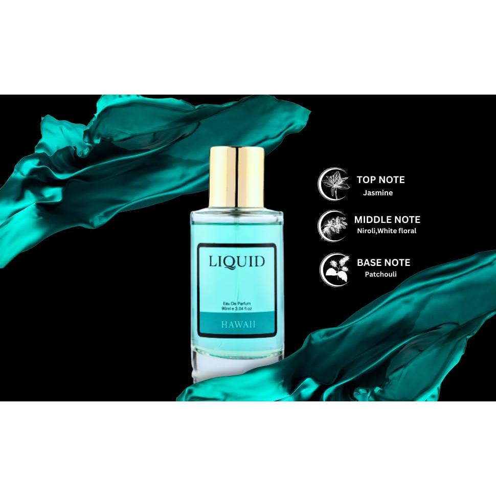 Hawaii Luxury Unisex Eau De Parfum (EDP) - 90ml, Blend of Fruity & Floral Fragrance/Scent | Experience the Tropical Paradise