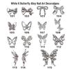 2025 Fashion 3D Butterfly Wing Nail Art Accessories for Women