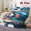 Dark-style girl 2D Flat Pattern Flannel Blanket High quality All Seasons Warmth and Comfort Perfect for Christmas Gifts.PMT0914236