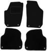 Black Velour Floor Mats For: Skoda Fabia II Hatchback, Station Wagon (2007-2014)