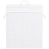 VidaXL Panier à linge avec une seule section bambou blanc 83 L 320752
