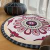 Retro Round Carpet Thickened Bedroom Bedside Carpet Computer Chair Dirt Resistant Cartoon Washable