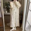 Skirt Cotton Woman Plus Size Spring Summer Long Sleeve Loose Nightgown Casual Comfortable Long Skirt Dresses
