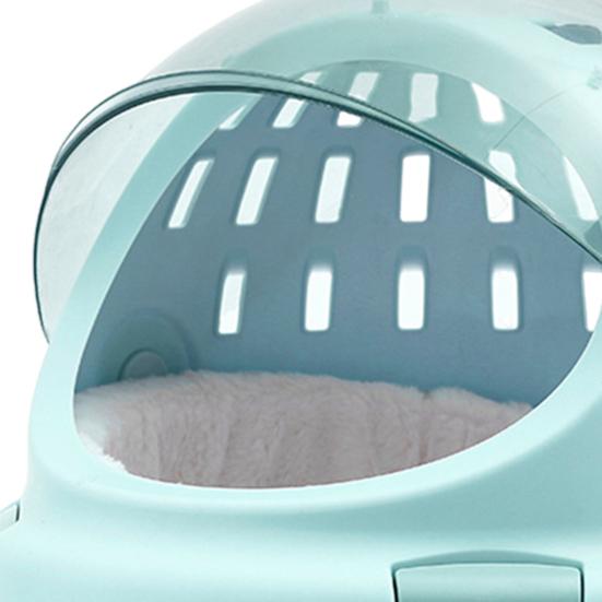 Kosmiczna kapsuła transportowa dla zwierząt z podkładką Mały oddychający transporter samochodowy dla psów i kotów do 10 funtów