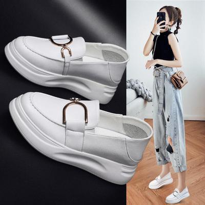 Zapatos sencillos Sandalias Mocasines de cuero Pantuflas de media pantuflas