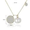 MIKAMU Pearl Necklace for Women, Sterling Silver 925, Freshwater Pearl Necklace with Cubic Zirconia, Beautiful and Cute, Perfect for Mother's Day,
