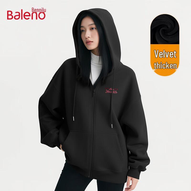 Baleno Women's Fleece-Lined Hooded Cardigan