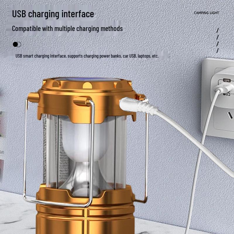 Solar-Powered Multifunctional Camping Lantern