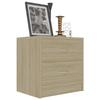 VidaXL Bedside Tables 2 Pcs Sonoma Oak 40 X 30 X 40 Cm Chipboard