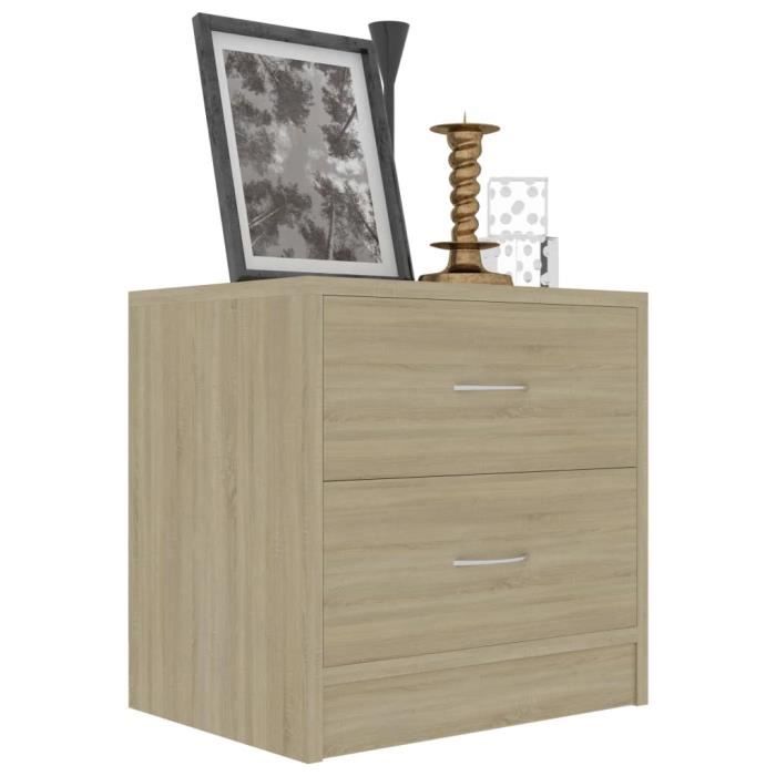 VidaXL Bedside Tables 2 Pcs Sonoma Oak 40 X 30 X 40 Cm Chipboard
