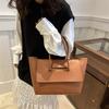Large Capacity Tote Bag for Women Soft Faux Leather Shoulder Handbag Stylish Commute Bag Trendy Daily Outing Purse KTB