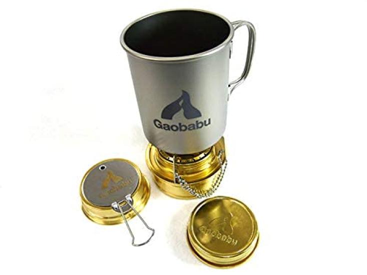 Gaobabu Titanium Mug 300ml 400ml Set Lid and Mesh & (with Bag)
