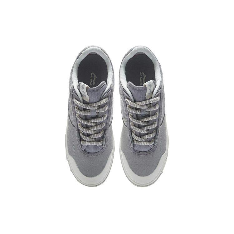 STEVEN HARRINGTON x Li Ning Slip Resistant Cushioning Abrasion Resistant Low top Skateboard Shoes Men's Snow Gray AECR105-2