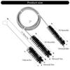 Aquariums Filter Hose Brush Set Double Ended Steel Flexible Spring Tube Cleaner Brushes for Fish Tanks and Lab Pipes