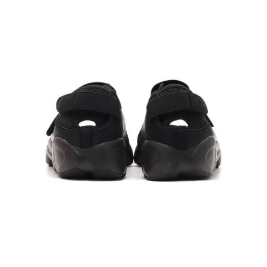 Nike Air Rift Leather Metallic Silver Black IH3656-095 Women's Size