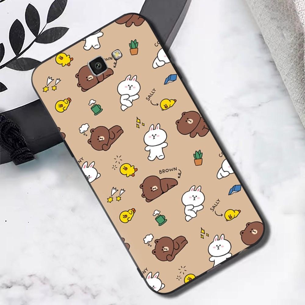 Korea Cute L-Line F-Friends B-Brown Phone Case For Samsung S 9 10 20 21 22 23 30 23plus lite Ultra FE S10lite Fundas