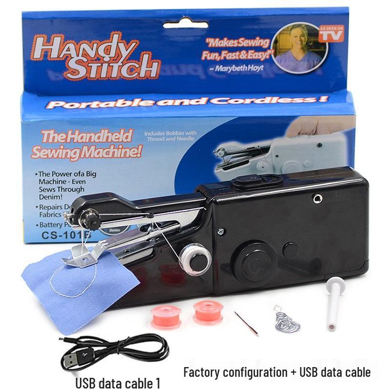 Compact Portable Electric Sewing Machine - Multifunctional Handheld Mini Tailor's Tool