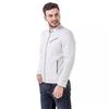 AL KHALID Men's NEW Arrival 100% Genuine Lambskin Classy White Biker Zip Up Leather Jacket