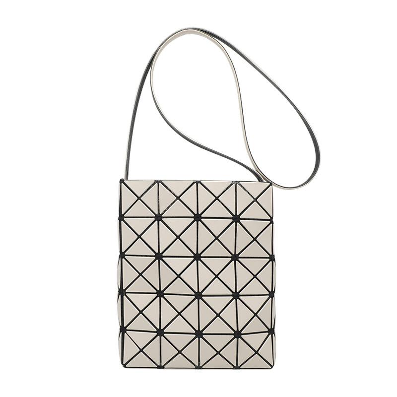 New Geometric Small Square Box Mini Crossbody Single Shoulder Frosted Diamond Lattice Mobile Phone Bag for Women
