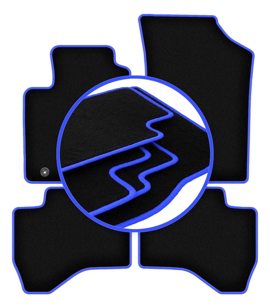 CARLUX-BLUE Automatten für: Peugeot 108 Schrägheck (2014-)