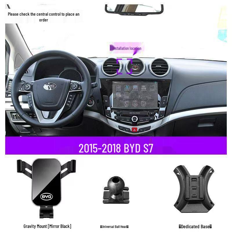 BYD Dolphin Qin Han EV Tang DMI Song Yuan PRO Car Phone Holder E5 Accessories