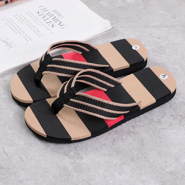 New Men's Slippers High Quality Mens Beach Sandals Anti-slip Flip-flops Lightweight Men Casual Slippers Flat Shoes Zapatos Mujer