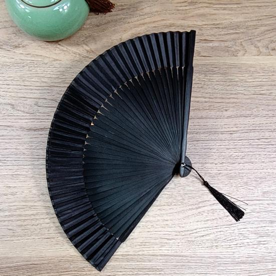 Handheld Fan Open Close Smoothly Thin Anti-Crack Eco-friendly Exquisite Workmanship Decoration Polyester Taffeta Chinese Style Handheld Fan Dance