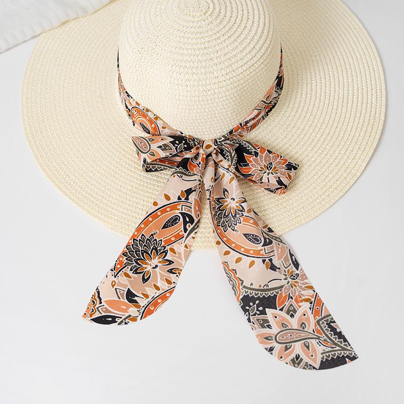 Stylish Oversized Sun Hat For Women With Breathable Paper Fabric