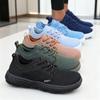 Men's and Women's Barefoot Shoes Wide Version Simple Platform Walking Sneaker Lace Up Outdoor Lightweight Casual Running Shoes