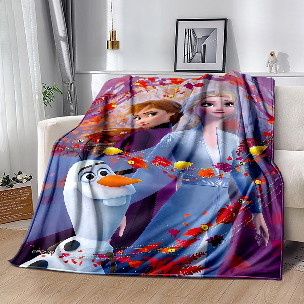 Frozen Adventure Blanket Comfortable Great for Picnics Seaside Bedding for All Seasons Warmthful Decor Gift for Travel Home Birthdays