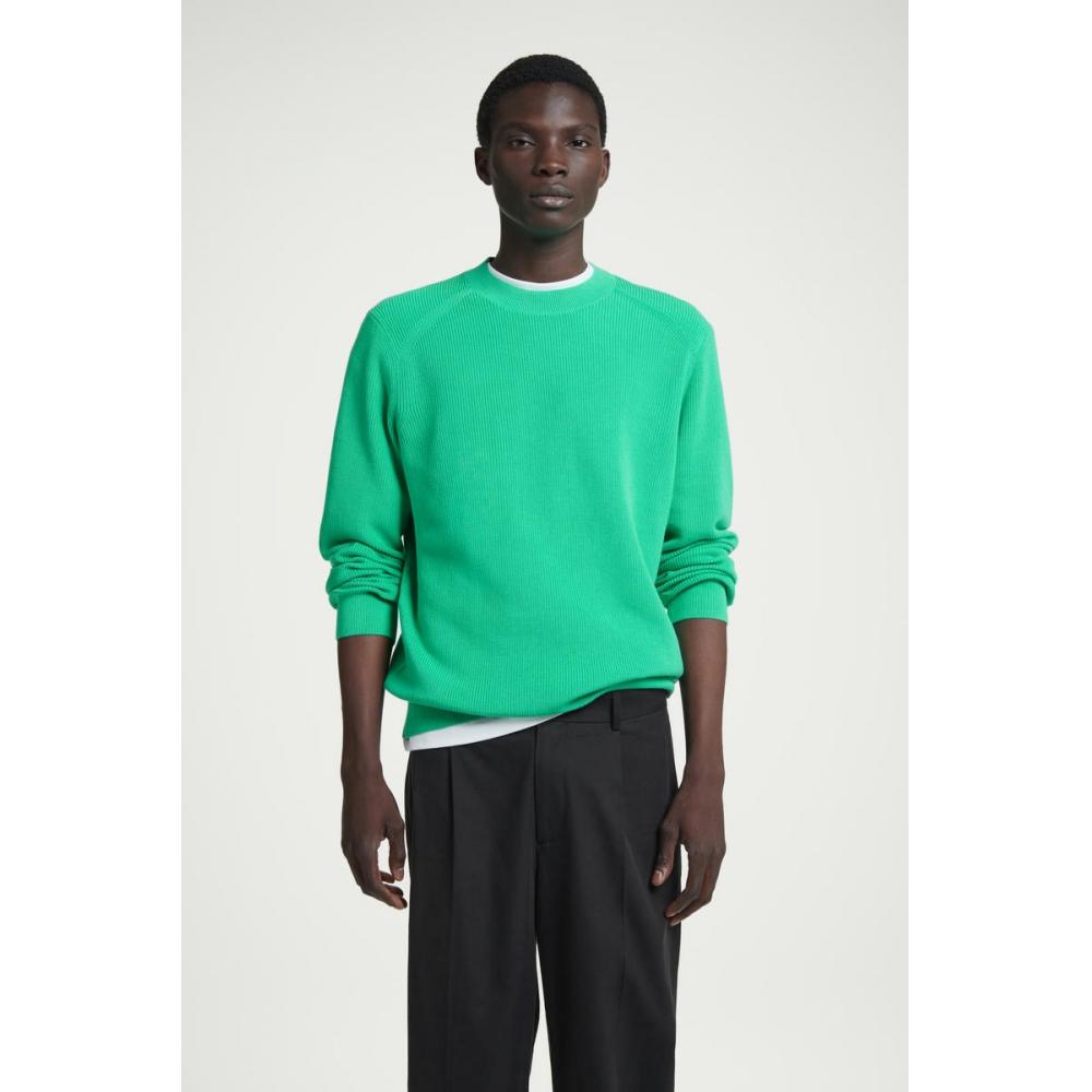 

Свитер COS Japan стандартного кроя с круглым вырезом bright green/XS