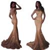 Elegantes Winter-Damen-Satin-Bodycon-Kleid mit Langarm und Pailletten - Inspiriertes Abendkleid