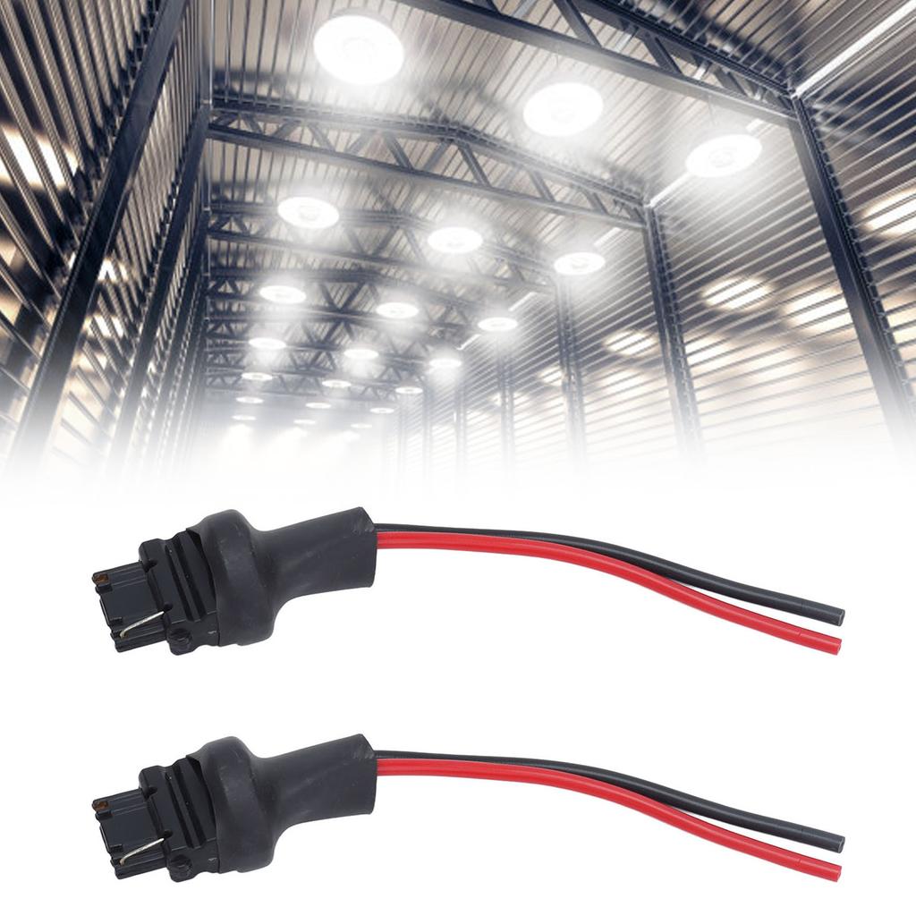 2Pcs Socket Wires Male Adapter Bulb Copper Wiring Harness for Headlight Fog Lamps 12V‑24V