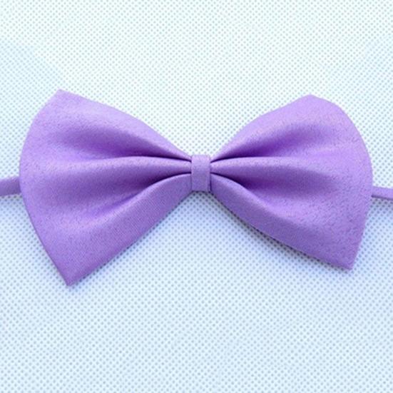 Pet Bow Tie Lovely Decorative Nylon Solid Color Adjustable Dog Cat Bowknot Necktie for Shopping