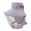 Casual Foldable Bee Mosquito Hat Wide Brim Insect Proof Net Cover Fisherman Hat Face Covering Sun Hat Sun Protection Hat Camping