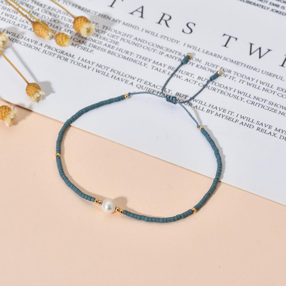 ZMZY Natural Pearl MIYUKI Bracelet Charm Handmade Beaded Glass Seed Beads Bracelets For Women Boho Adjustable Rope Lady Jewellry
