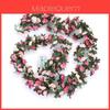Beautiful Artificial Flower Garland With Fake Silk Rose For Elegant Wedding Decor