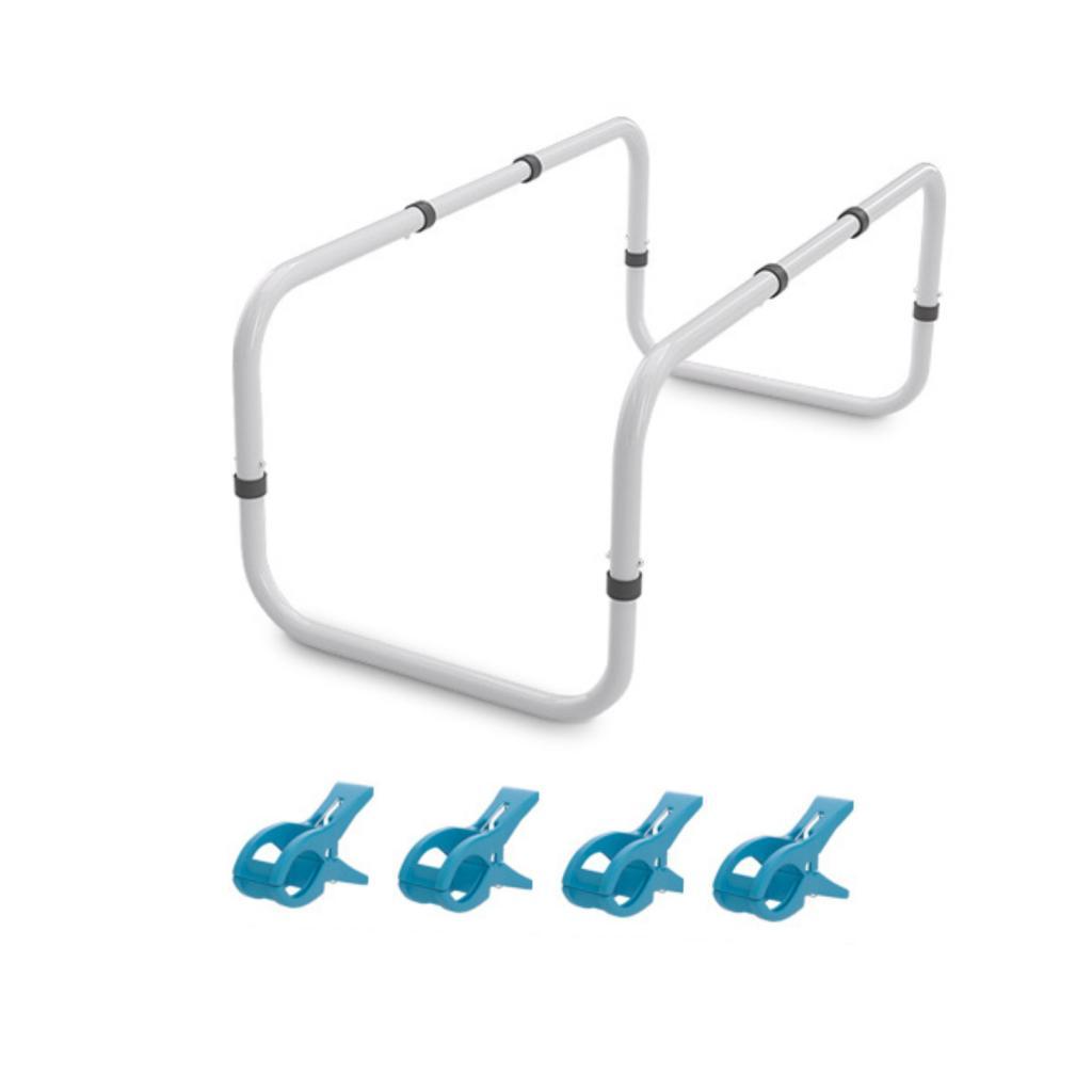 Bed Quilt Support Arch with Clips | Adjustable Height Design, Lightweight Aluminum Alloy, Blanket