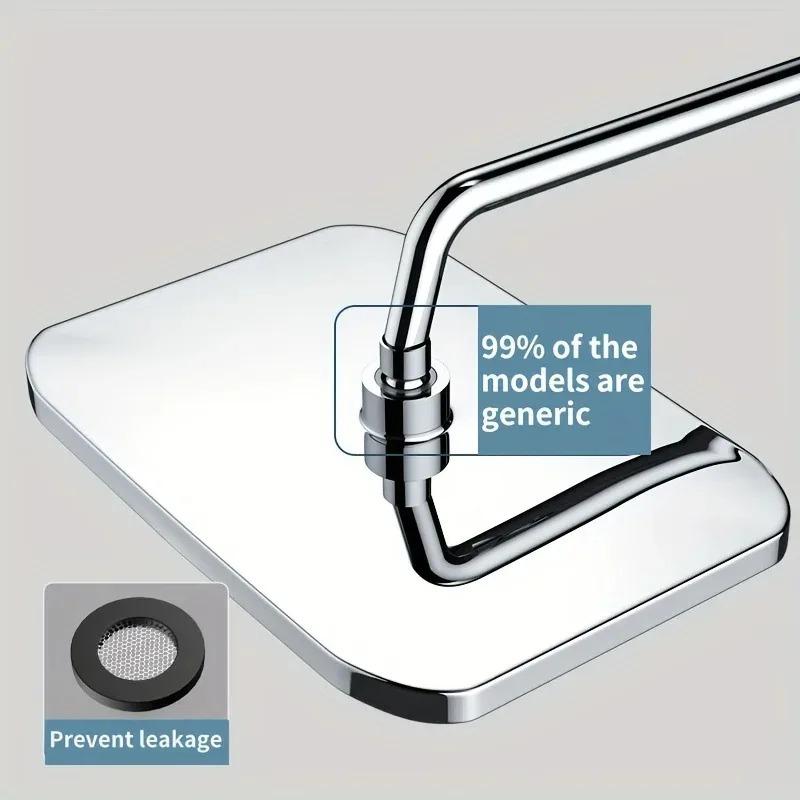 14 Inch new High Pressure Top Spray Rain Shower Head Larger Flow Supercharge Rainfall Showerhead 360° Swivel Water Saving