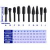 Set of 10pcs Woodworking Electric Rotary File Wood Carving Grinding Polishing Machine Tool Sanding Accessories for Your Projects