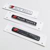 3D ABS Logo Audi Sport Emblem Aufkleber Auto Heckklappe Aufkleber Abzeichen Für Audi A1 A2 A3 A4 A5 A6 A7 Q2 Q3 Q5 Q7 TT Auto Zubehör