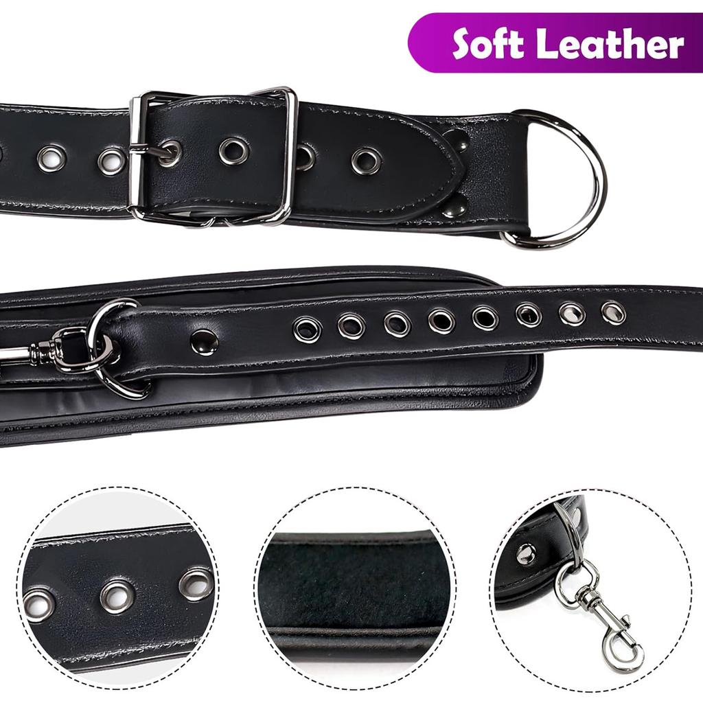 Bondage Sex Restraints Set For Couples Sex Toys Neck to Wrist Restraints with Collar Bondage Gear Accessories Adults SM Toy