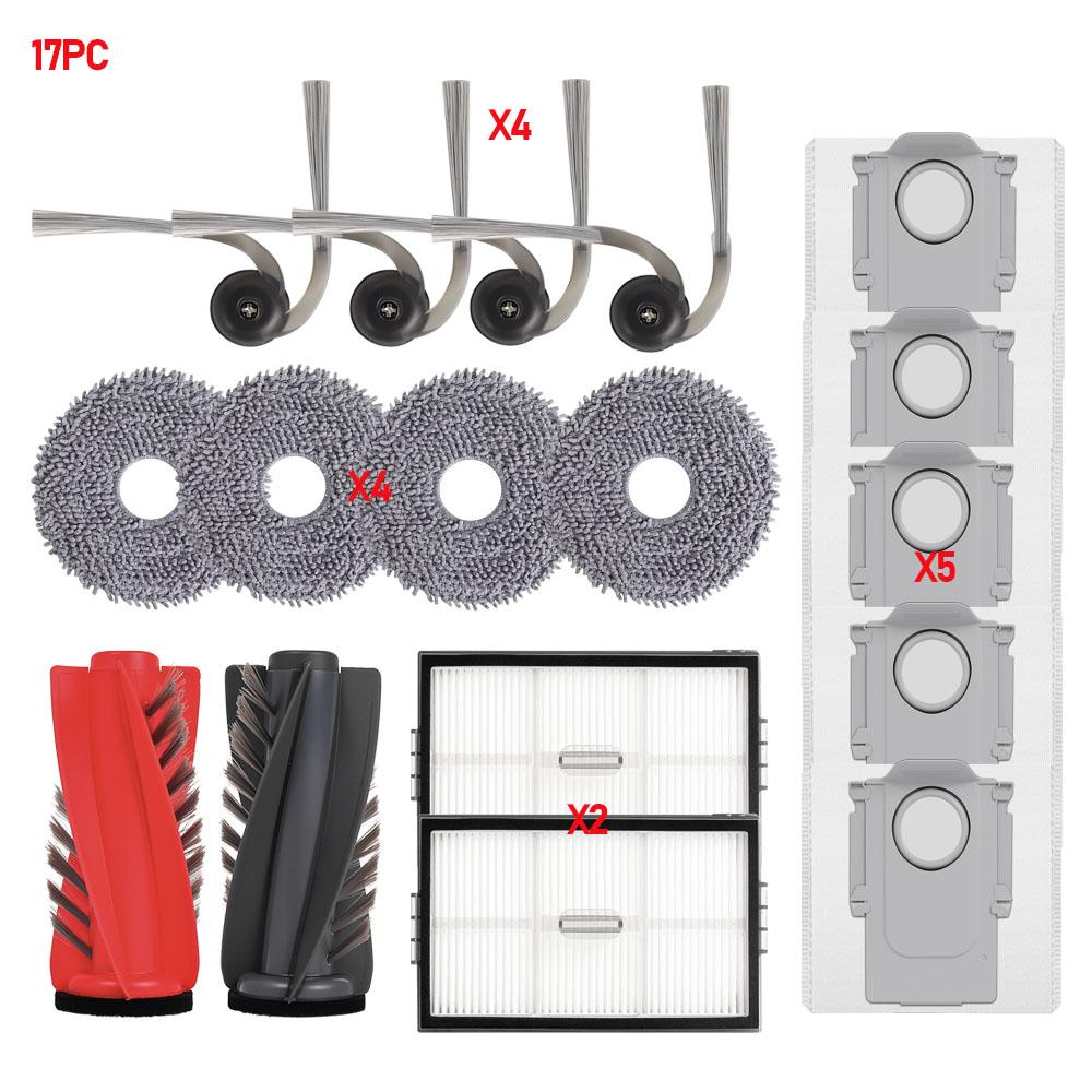 Parts For Roborock Qrevo EdgeT/Saros 11R/G11S Ultra/Qrevo CurvX/S9 MaxV Slim Robot Vacuum Filter Main Side Brush Dust Bag Mop
