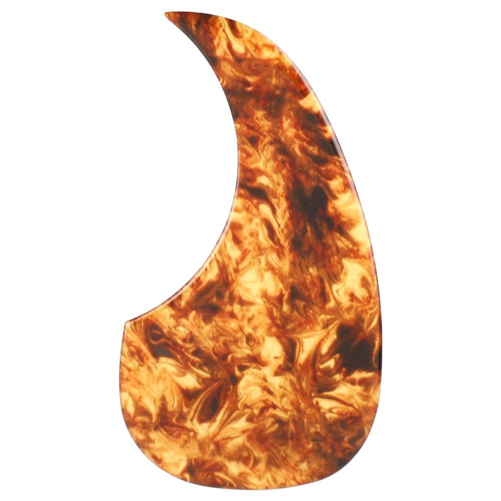 2-2.5mm Thickened Acoustic Guitar Cover Amber Color Folk Scratch Plate For Acoustic Guitar