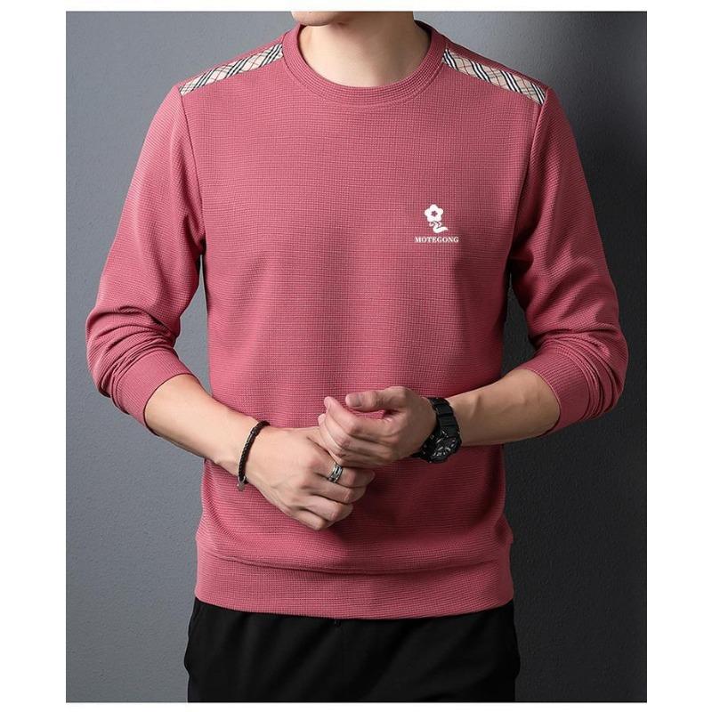 

Осенняя новинка для молодых мужчин, футболка с принтом, с длинными рукавами, рубашка-бомбер, модная мужская толстовка с длинными рукавами XXXL