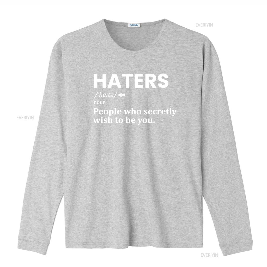 Mens Haters definition Funny Motivation Success Sayings T Shirt Black vintage Washed designer clothes Stretched Stylish Unisex