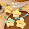 Sød Kreativ Plys Stjerne Dukke Vedhæng Nøglering Kawaii Plys Fyldt Dukke Vedhæng Rygsæk Håndtaske Bil Dekoration Vedhæng Gaver