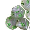 7 Pieces Polyhedral Dices Set Multipurpose Entertainment Toy Wear Resistant Engraved Rolling