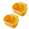 Adjustable Kitchen Sink Filter Basket With Durable Plastic Hooks For Efficient Food Scraps Catcher And Sponge Storage Organizer